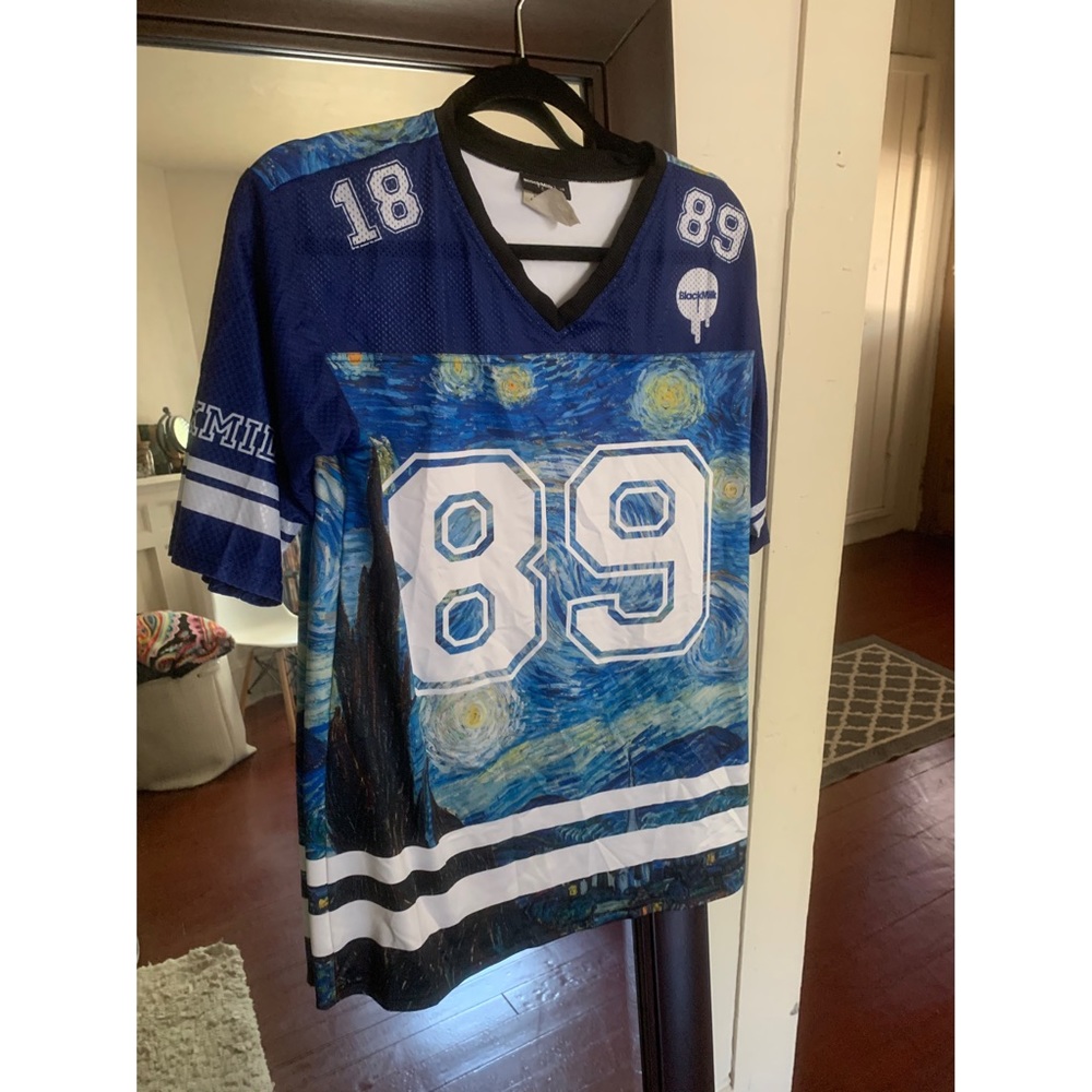 Van Gogh starry night touchdown jersey size XS